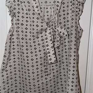 Jon & Anna Black and White Geometric Blouse